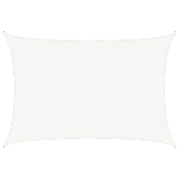 vidaXL saulessargs, 160 g/m&sup2;, balts, 5x7 m, HDPE