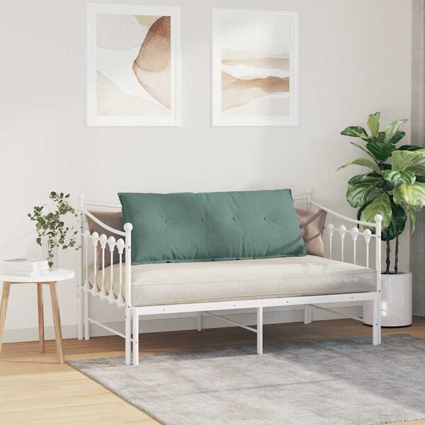 vidaXL Atpakaļ spilvens Jūras zaļa 120 x 50 cm Korduroja audums