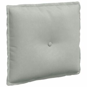 vidaXL Atpakaļ spilvens Gai&scaron;i pelēka 50 x 45 cm Korduroja audums