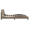 vidaXL gultas rāmis bez matrača, Zadar, kapučīno, 180x200 cm, mākslīgā āda