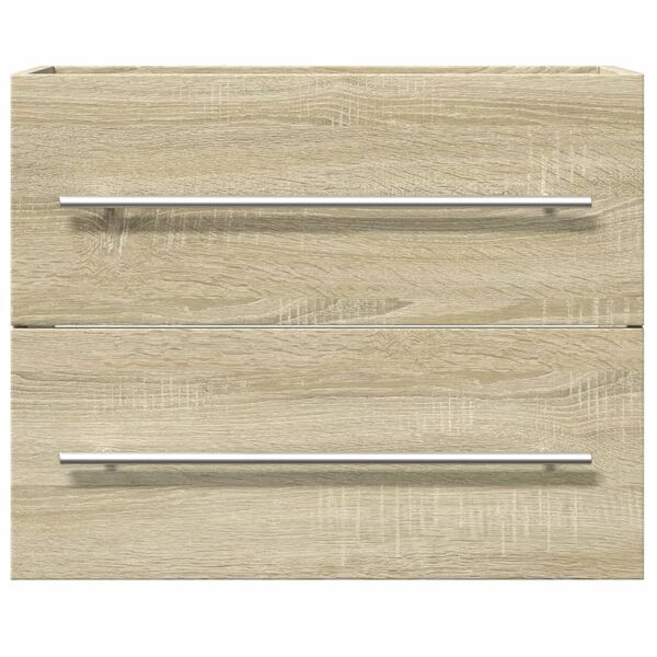 vidaXL izlietnes skapītis, ozolkoka, 60x38,5x48 cm, skaidu plāksne