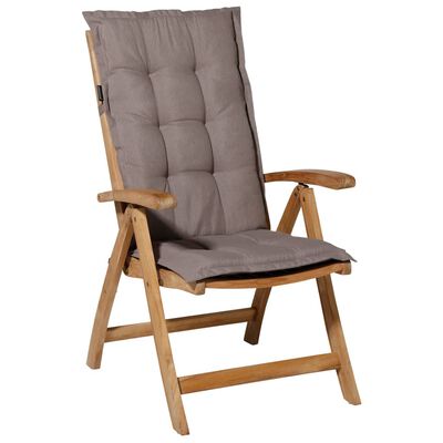 Madison atzveltnes krēsla spilvens Panama, pelēkbrūns, 123x50 cm