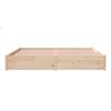 vidaXL gulta bez matrača, 200x200 cm, masīvkoks