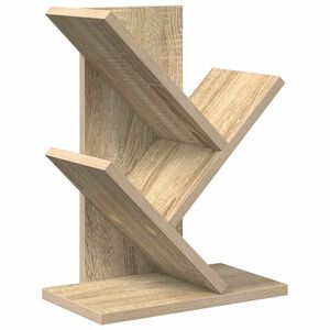vidaXL Koka grāmatu plaukts 3 līmeņi 30 x 18 x 40 cm Inženierijas koks