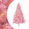 vidaXL Mākslīgais LED Ziemassvētku eglīte su 300 LED Rozā 240 cm PVC