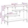 vidaXL Konsoles galds Vecs koks 100 x 30 x 75 cm Inženierijas koks