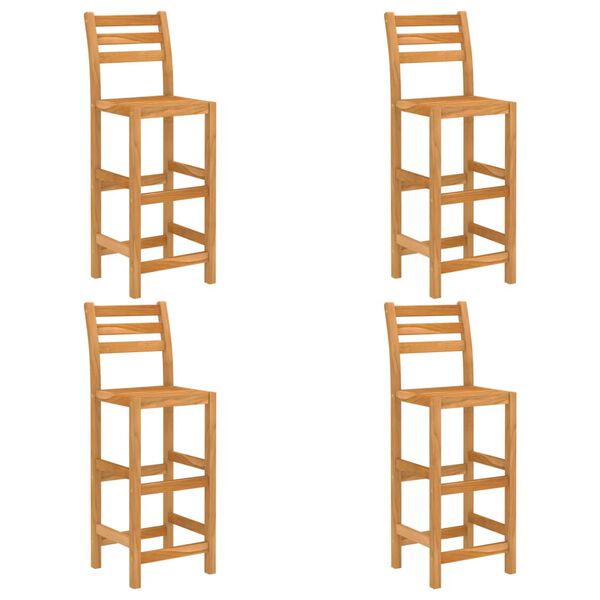 vidaXL 5-daļīgs dārza bāra mēbeļu komplekts, akācijas masīvkoks