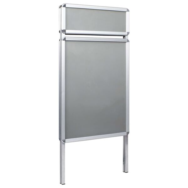 vidaXL A1 plakātu stends ar nodalījumu virsrakstam, alumīnijs