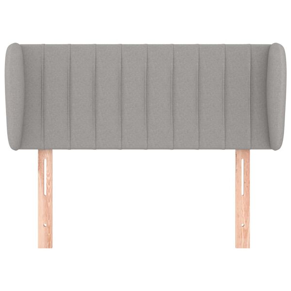 vidaXL galvgalis ar malām, 83x23x78/88 cm, gai&scaron;i pelēks audums