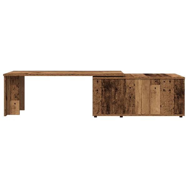 vidaXL kafijas galdiņš Old Wood 150x50x35 cm Engineered Wood