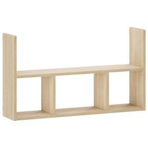 vidaXL Sienas plaukts Sonomas ozols 78.5 x 17 x 45 cm