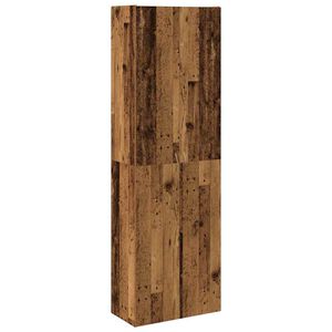 vidaXL augstais skapītis, veca koka, 60x32x190 cm, inženierijas koks
