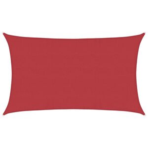 vidaXL saulessargs, 160 g/m&sup2;, sarkans, 5x8 m, HDPE