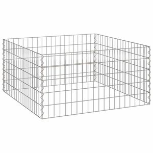 vidaXL Kvadrātveida kompostētājs 100 x 100 x 50 cm Dzelzs