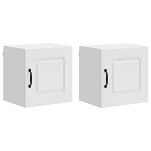 vidaXL Trauku ma&scaron;īnas panelis Kalmar 2 pcs Balts 40 x 31 x 40 cm