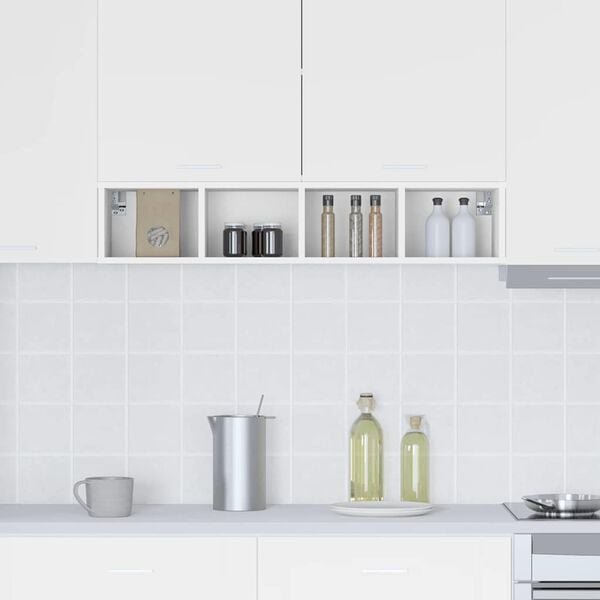 vidaXL Piekarams skapītis Balts 20 x 29,5 x 100 cm Inženierijas koks