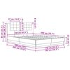 vidaXL Gultas rāmis ar atzveltni Artisānā ozols 140 x 200 cm