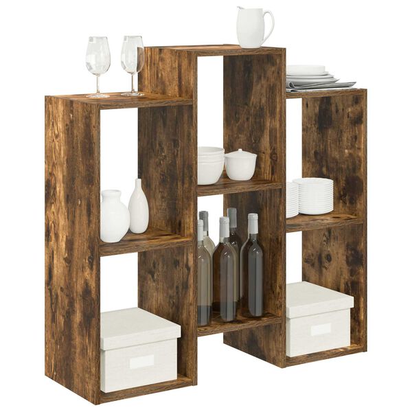 vidaXL Puse Dūmaka ozols 90 x 30 x 90 cm