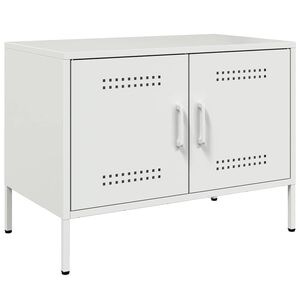vidaXL TV skapītis, balts, 68x39x50,5 cm, tērauds