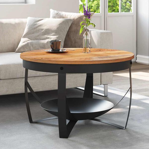 vidaXL kafijas galdiņš, Ø68x43 cm, akācijas masīvkoks