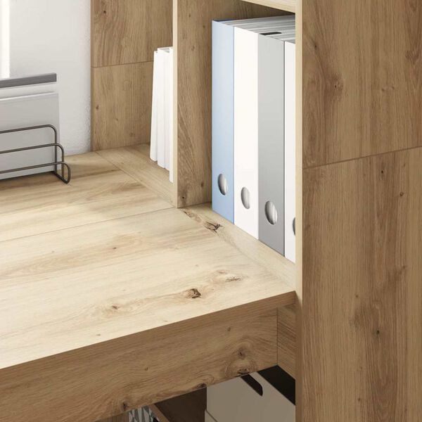 vidaXL Galds Artisānā ozols 122 x 67 x 145 cm Inženierijas koks