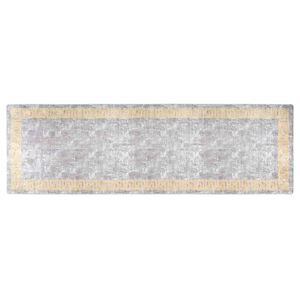 vidaXL paklājs, 80x300 cm, pelēks, mazgājams