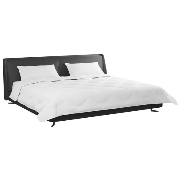 vidaXL Ziemas gultas sega ar spilvenu 3 pcs Balts Mikro&scaron;ķiedra