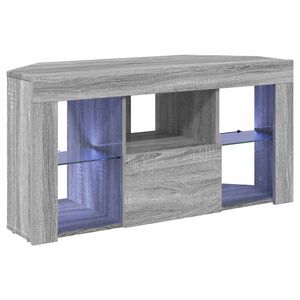 vidaXL Stūra LED TV skapītis Pelēks Sonoma 106 x 40 x 50 cm