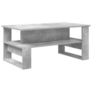 vidaXL Kafijas galdiņ&scaron; Betona pelēks 90 x 50 x 40 cm Inženierijas koks