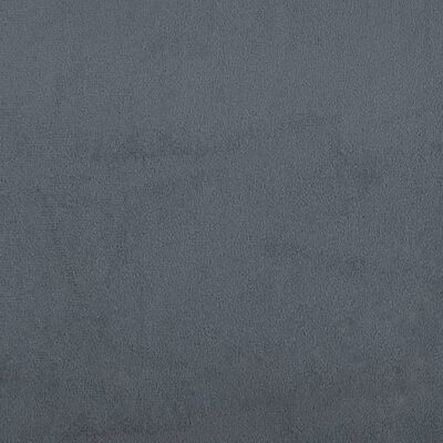 vidaXL sols ar spilveniem, tumši pelēks, 120,5x65x75 cm, samts