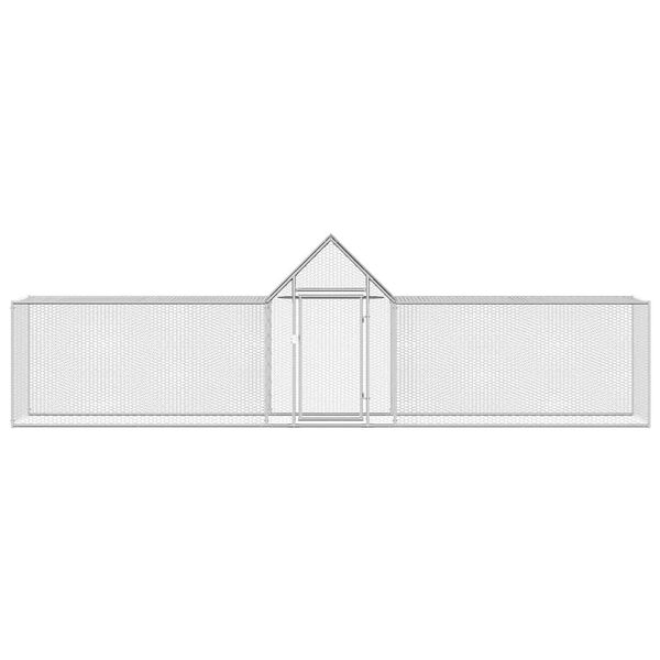 vidaXL vistu būris, 5x1x1,5 m, cinkots tērauds