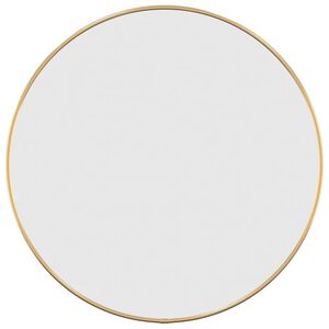 vidaXL sienas spogulis, sudraba krāsā, &Oslash; 50 cm, apaļ&scaron;