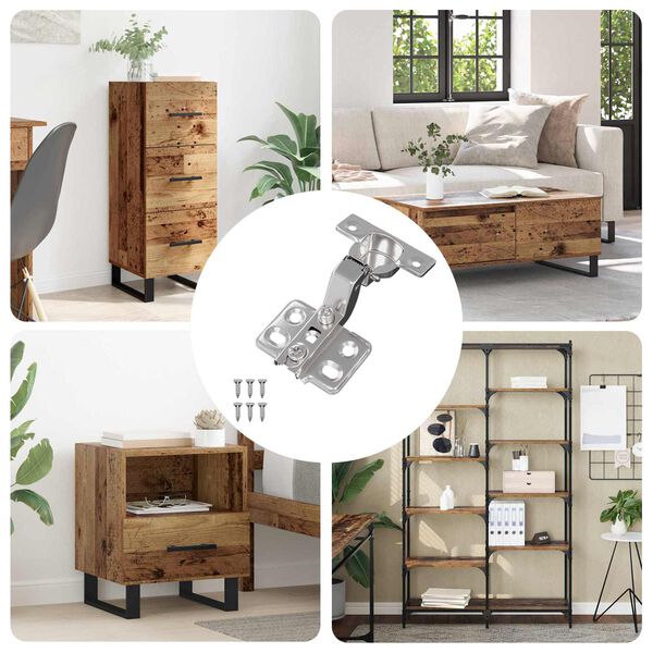 vidaXL Eņģe 254 pcs Niķelis 26 mm Dzelzs