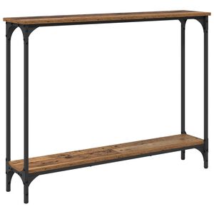 vidaXL Konsoles galds Vecs koks 100 x 22,5 x 75 cm Inženierijas koks