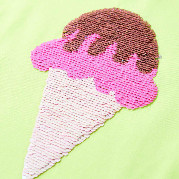 Bērnu T-krekls, neona dzeltens, 128