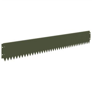 vidaXL Zāliena Apmale 20 pcs 103 x 15 cm Tērauds Olīvu zaļ&scaron;