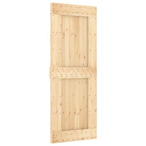 vidaXL Slīdo&scaron;ās durvis NARVIK 80 x 210 cm (152,5 cm) Dabiska un melna