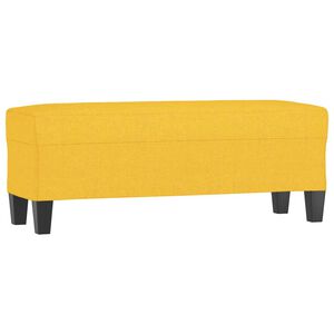 vidaXL sols, 100x35x41 cm, gai&scaron;i dzeltens audums