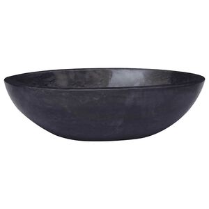 vidaXL izlietne, 53x40x15 cm, melns marmors