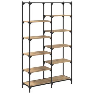 vidaXL Grāmatu plaukts amatnieku ozola 100 x 32 x 170 cm