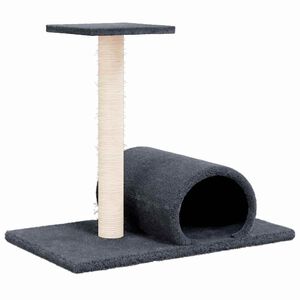 vidaXL nagu asinā&scaron;anas stabs, tunelis, tum&scaron;i pelēks, 60x34,5x50 cm