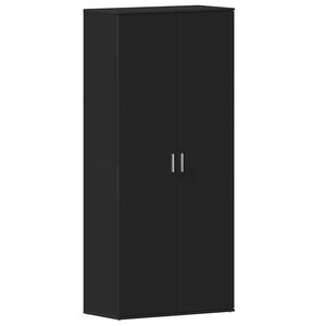 vidaXL Apavu skapis 80 x 39 x 178 cm Inženierijas koks Melna