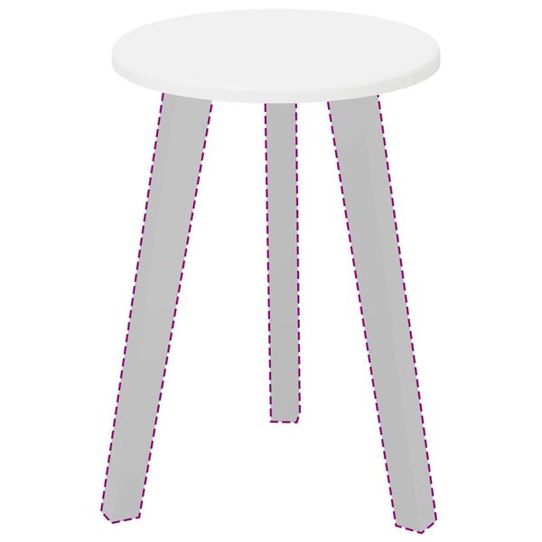 vidaXL Galda virsma Balts 30 x 30 x 1,5 cm Inženierijas koks