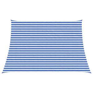 vidaXL Saulessargs Zila un balta 3 / 4 x 3 m HDPE