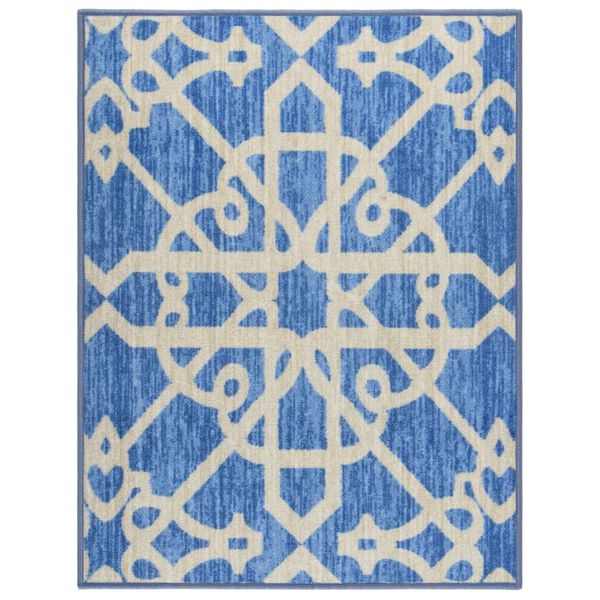 vidaXL paklāja celiņ&scaron;, zils, 80x100 cm