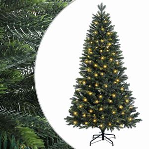 vidaXL Mākslīgā Saliekamā Ziemassvētku Egle 120 cm 150 LED Silti balts