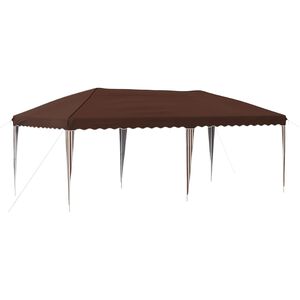 vidaXL Pop-up svinību teltis 575 x 290 x 245 cm Brūna