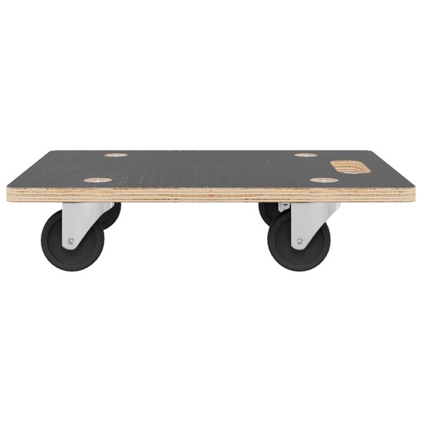 vidaXL transportēšanas ratiņi, 2 gab., taisnstūra forma, 80x55x11,5 cm