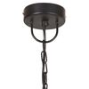 vidaXL griestu lampa, industriāls dizains, melna, 25 W, 31 cm, E27
