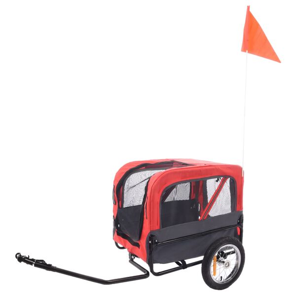 FLAMINGO suņu velo piekabe Romero, sarkana, 59,5x43x51 cm